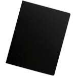 Futura™ Presentation Covers  - Oversize, Black, 25 pack__Futura Black Ovr LF.png